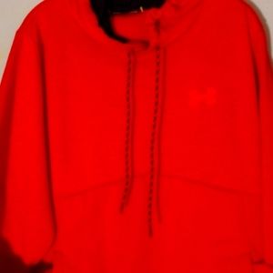 UNDER ARMOR SWEATSHIRT XL RED LONG SLEEVE w/POCKETS